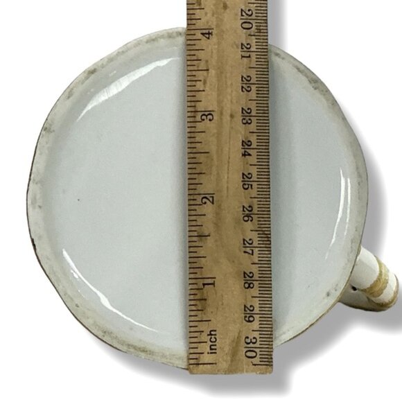 Vintage Floral Ceramic Pitcher Elegant Gold Accent Multi Use Mid Century 1960 - Picture 3 of 16